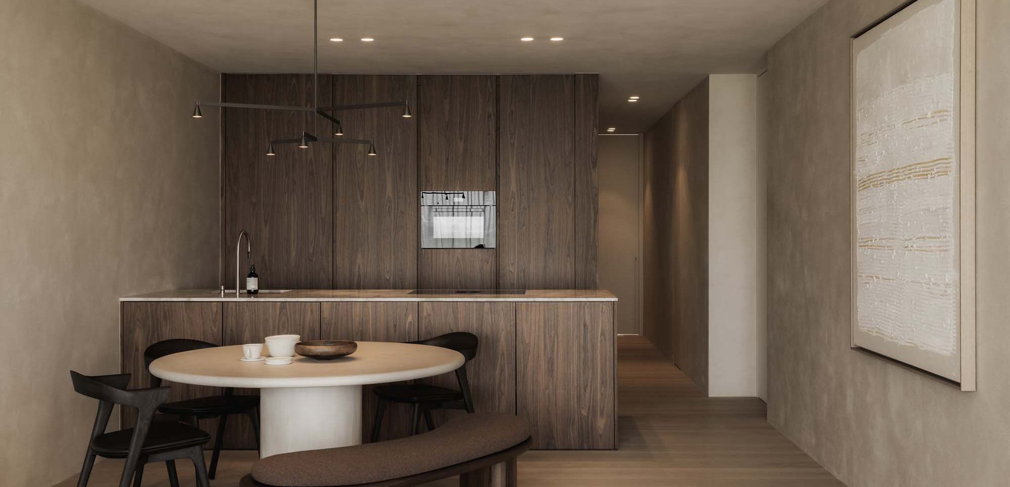 Uitgepuurd interieur in balans